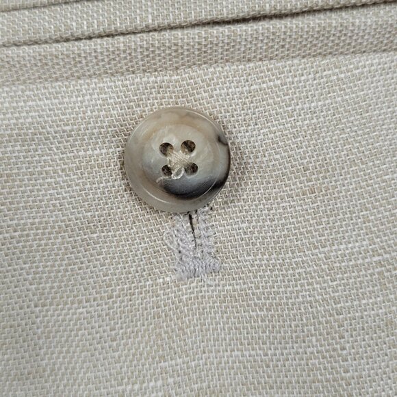 NWT Perry Ellis Beige Linen Blend Regular Fit Lightweight Straight Pants 36x32 - Picture 13 of 15
